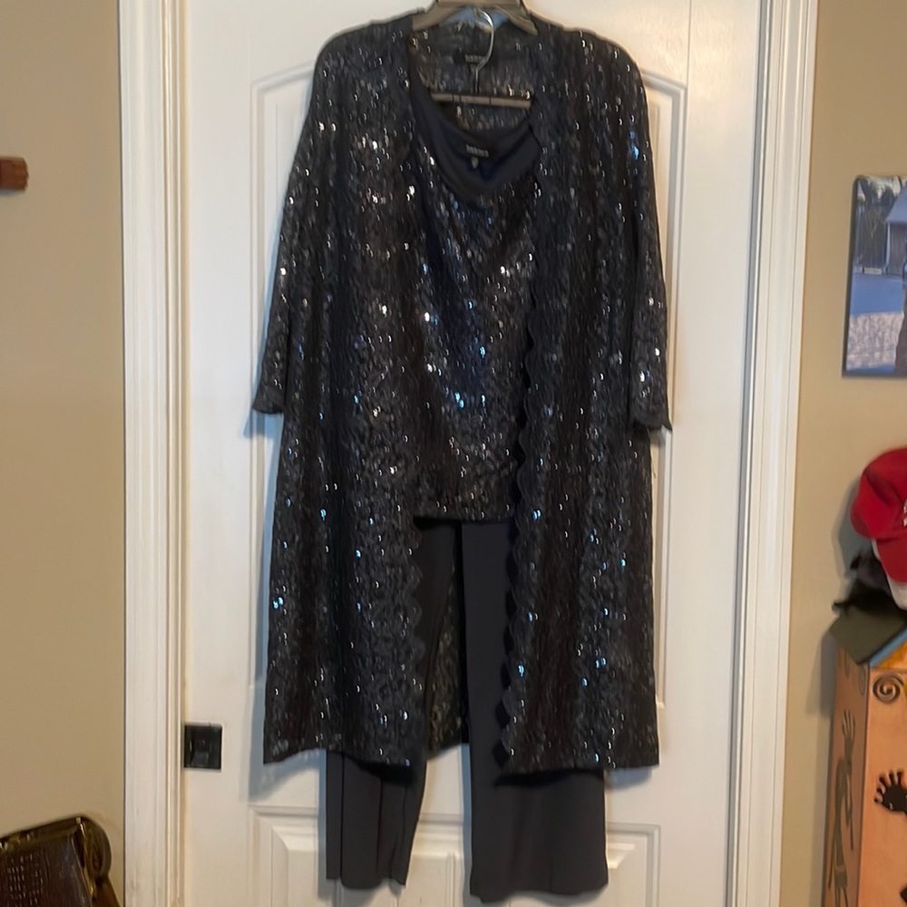 Three piece formal pantsuit